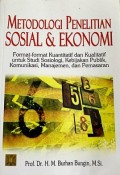 Metodologi Penelitian Sosial dan Ekonomi